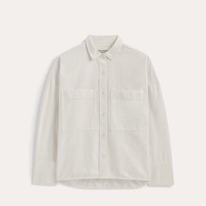 Everlane Boxy Oxford, white, size extra small